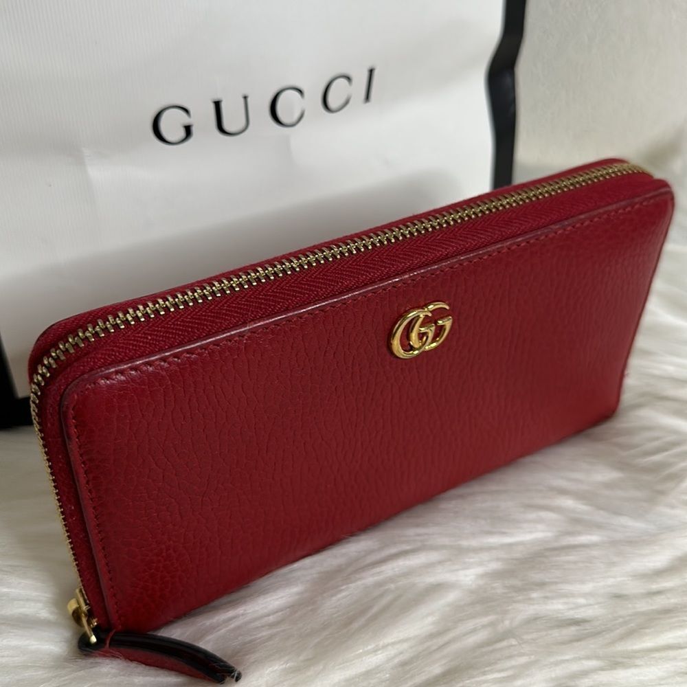 💯Authentic Gucci Marmont Zipped Around Long Wallet 🍀 - Picture 12 of 16